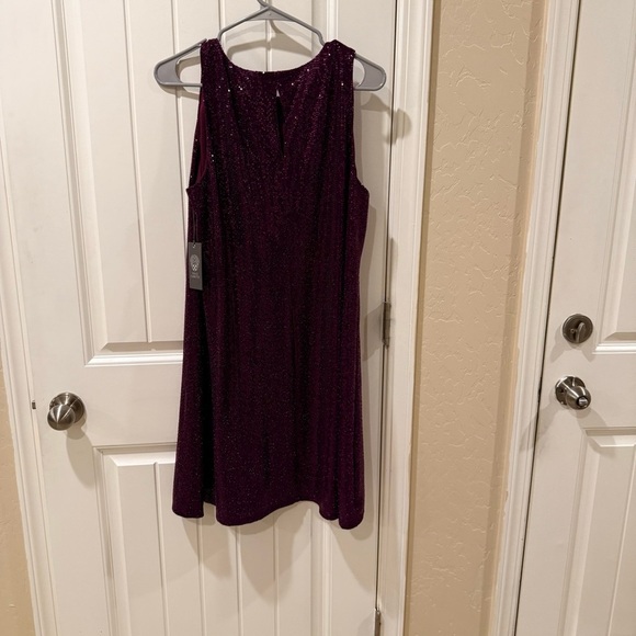 Vince Camuto Sparkling Purple Mini Dress - Picture 7 of 8